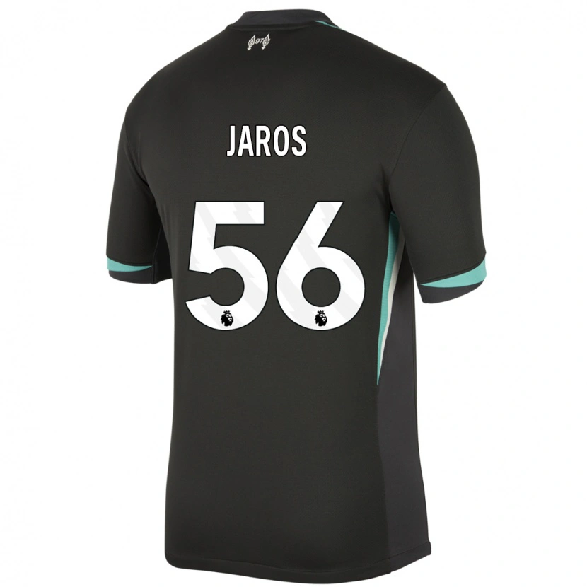 Danxen Uomo Maglia Vitezslav Jaros #56 Nero Antracite Bianco Kit Gara Away 2024/25 Maglietta