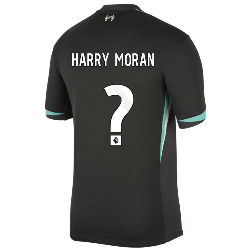 Danxen Uomo Maglia Harry Moran #0 Nero Antracite Bianco Kit Gara Away 2024/25 Maglietta