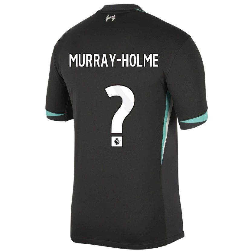 Danxen Uomo Maglia Hadyn Murray-Holme #0 Nero Antracite Bianco Kit Gara Away 2024/25 Maglietta