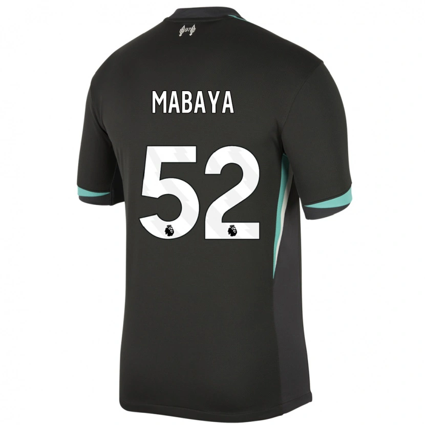 Danxen Uomo Maglia Isaac Mabaya #52 Nero Antracite Bianco Kit Gara Away 2024/25 Maglietta