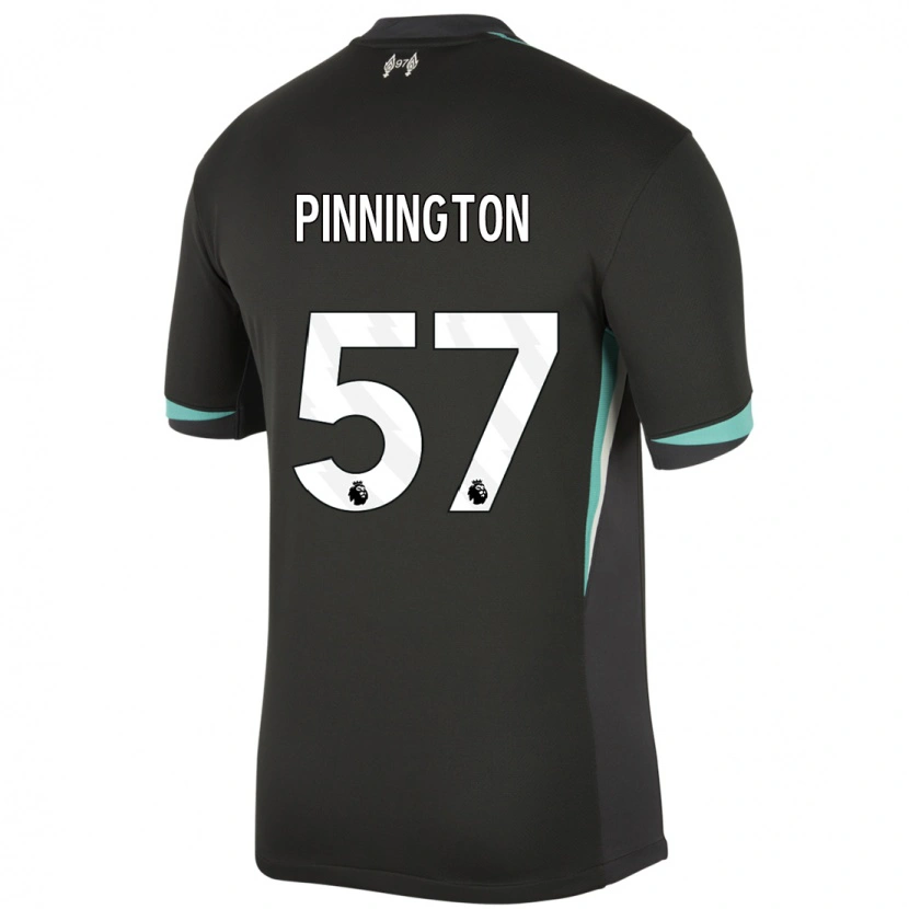 Danxen Uomo Maglia Carter Pinnington #57 Nero Antracite Bianco Kit Gara Away 2024/25 Maglietta