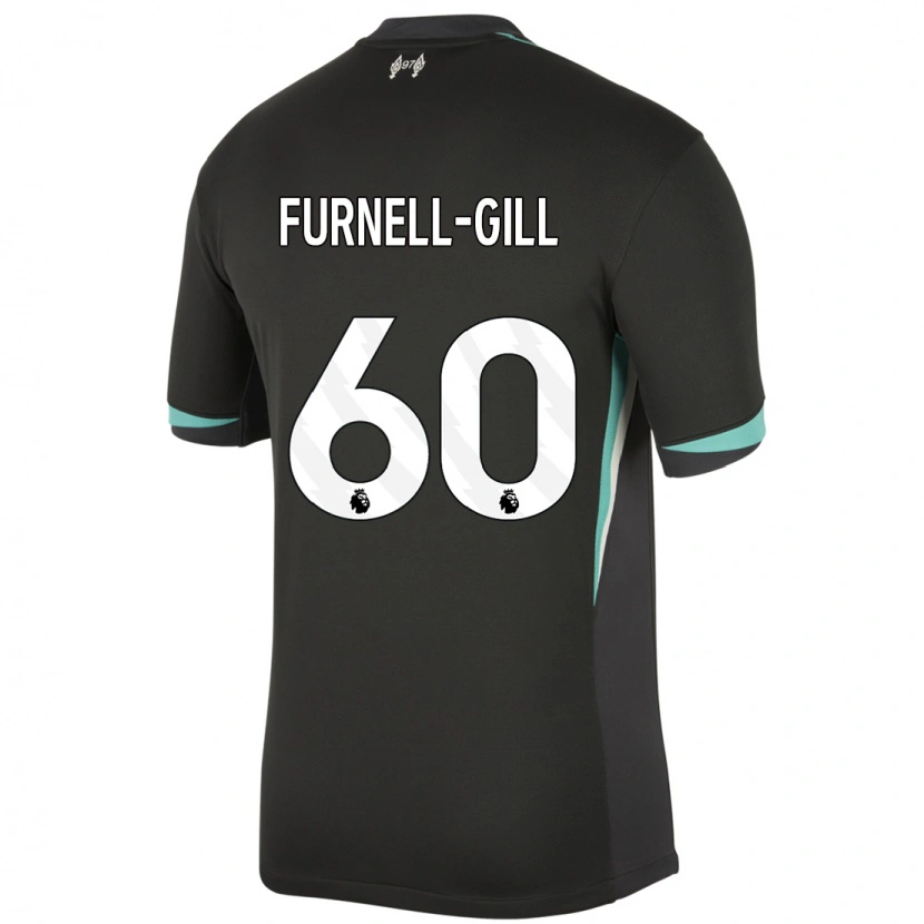 Danxen Uomo Maglia Luca Furnell-Gill #60 Nero Antracite Bianco Kit Gara Away 2024/25 Maglietta