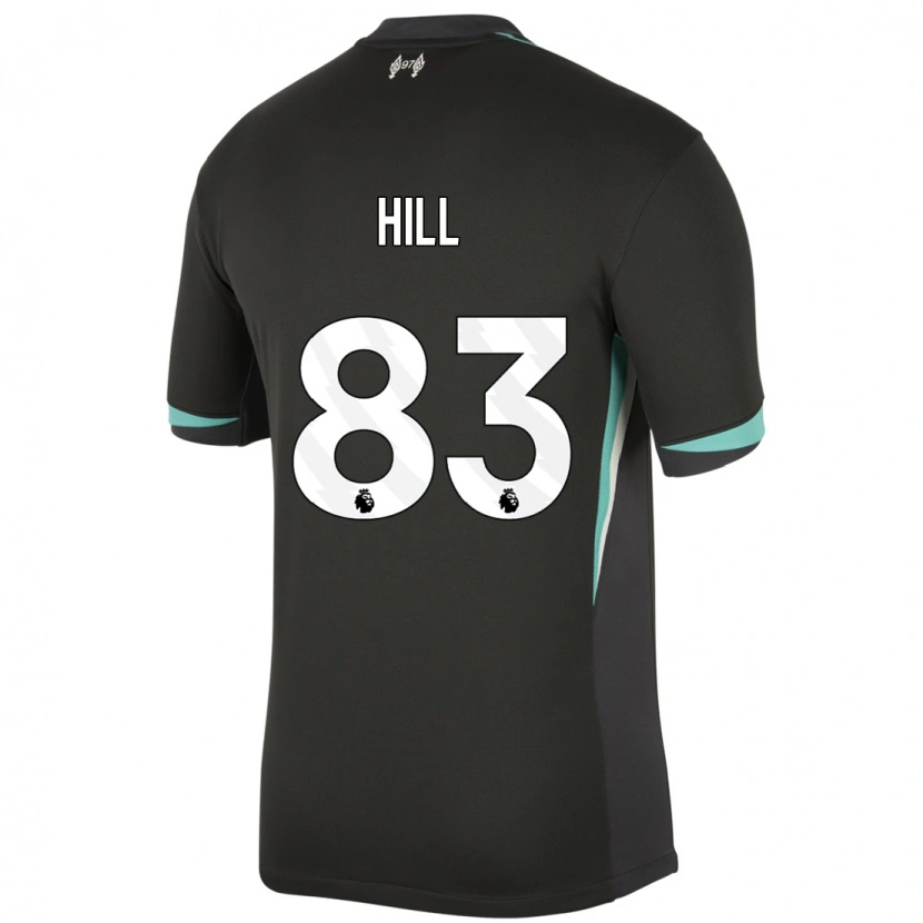 Danxen Uomo Maglia Thomas Hill #83 Nero Antracite Bianco Kit Gara Away 2024/25 Maglietta
