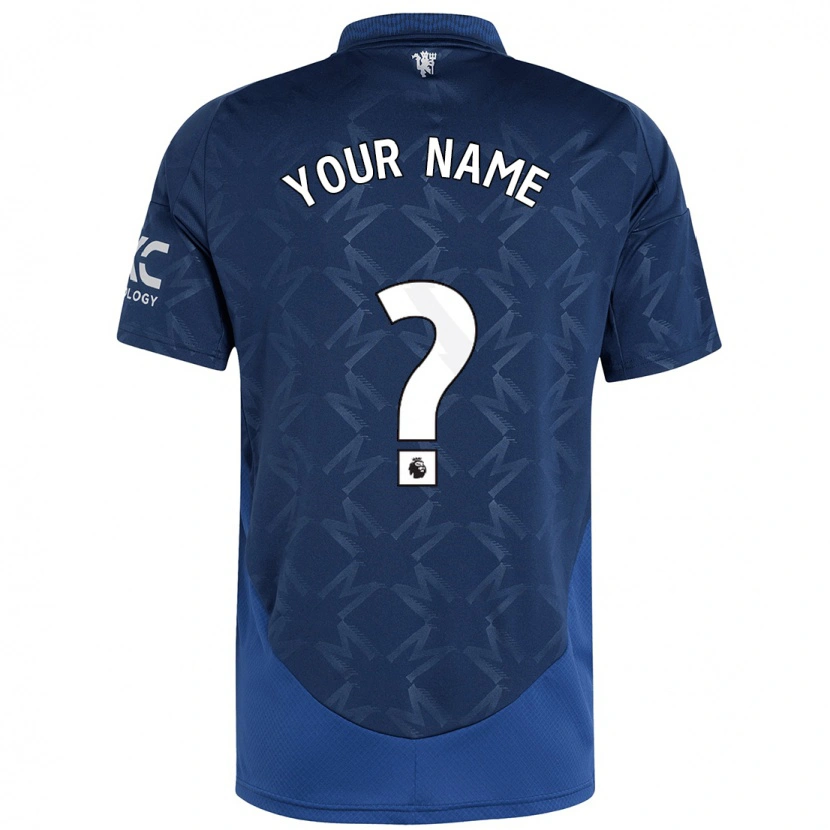 Danxen Uomo Maglia Il Tuo Nome #0 Indaco Kit Gara Away 2024/25 Maglietta