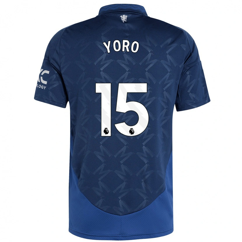 Danxen Uomo Maglia Leny Yoro #15 Indaco Kit Gara Away 2024/25 Maglietta