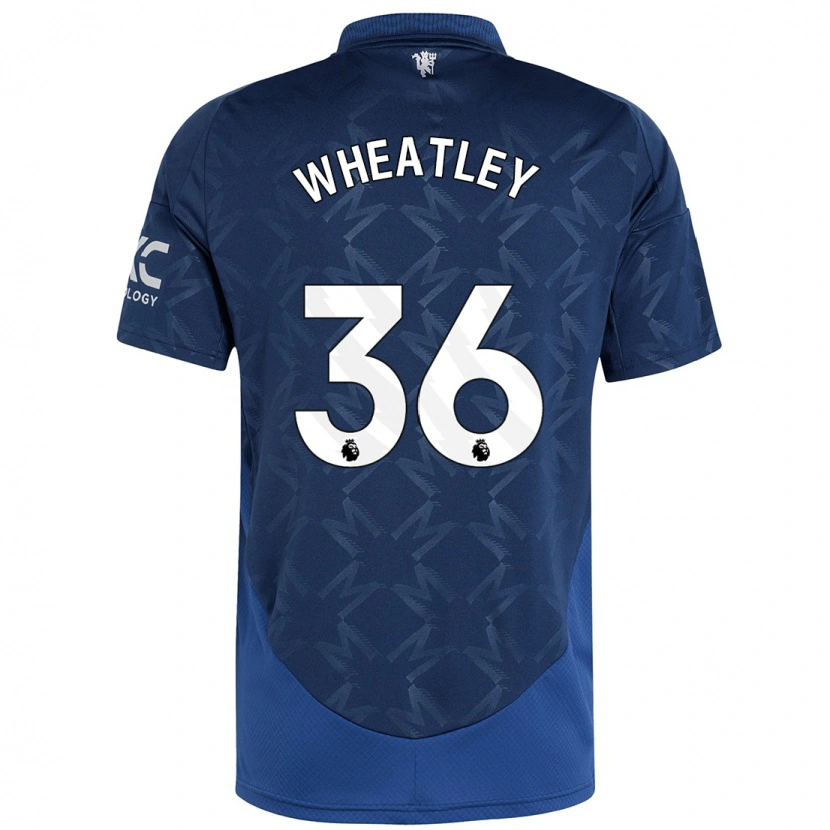 Danxen Uomo Maglia Ethan Wheatley #36 Indaco Kit Gara Away 2024/25 Maglietta