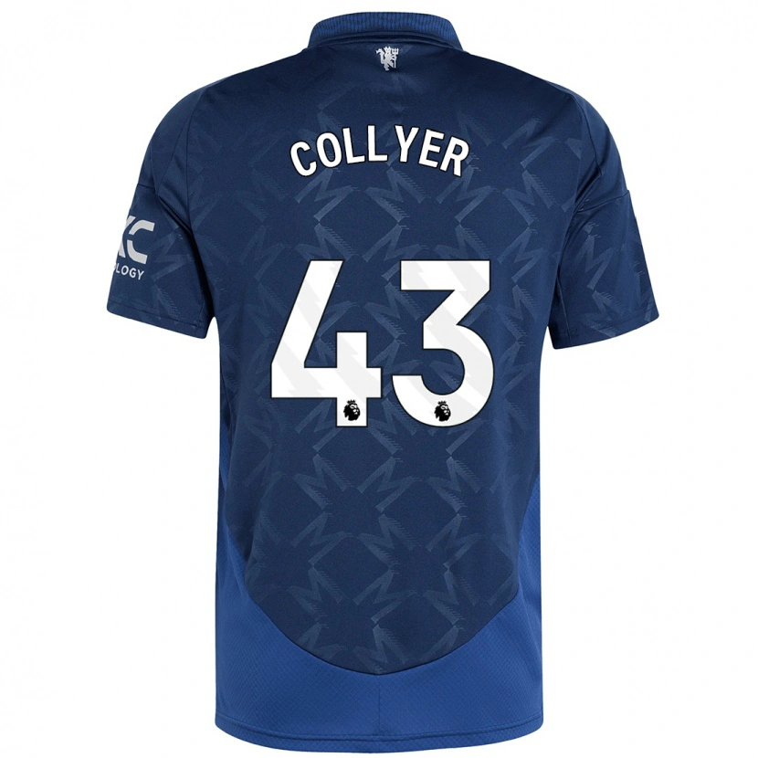 Danxen Uomo Maglia Toby Collyer #43 Indaco Kit Gara Away 2024/25 Maglietta