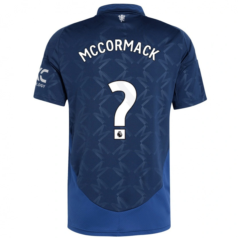 Danxen Uomo Maglia Rafe Mccormack #0 Indaco Kit Gara Away 2024/25 Maglietta
