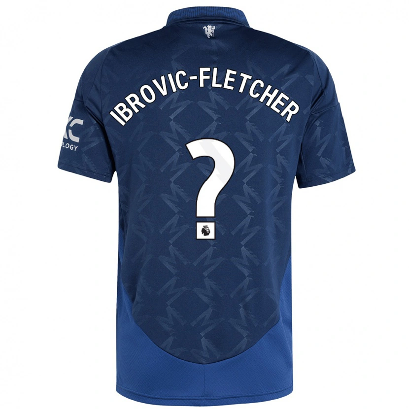 Danxen Uomo Maglia Edward Ibrovic-Fletcher #0 Indaco Kit Gara Away 2024/25 Maglietta