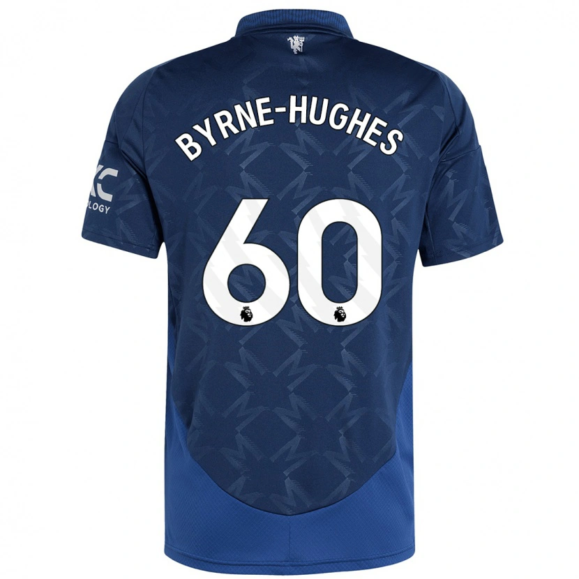 Danxen Uomo Maglia Cameron Byrne-Hughes #60 Indaco Kit Gara Away 2024/25 Maglietta