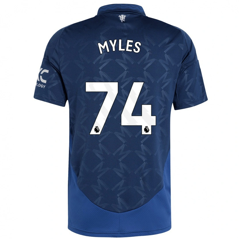 Danxen Uomo Maglia Tom Myles #74 Indaco Kit Gara Away 2024/25 Maglietta