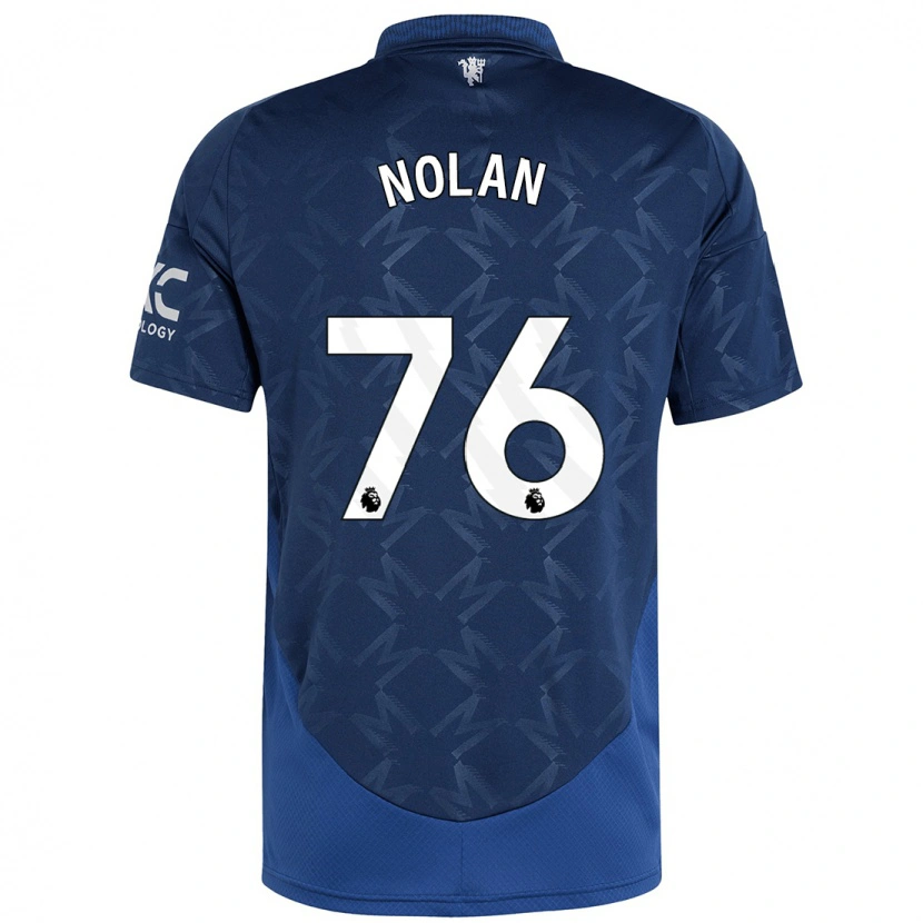 Danxen Uomo Maglia James Nolan #76 Indaco Kit Gara Away 2024/25 Maglietta