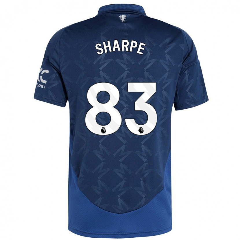 Danxen Uomo Maglia Malachi Sharpe #83 Indaco Kit Gara Away 2024/25 Maglietta