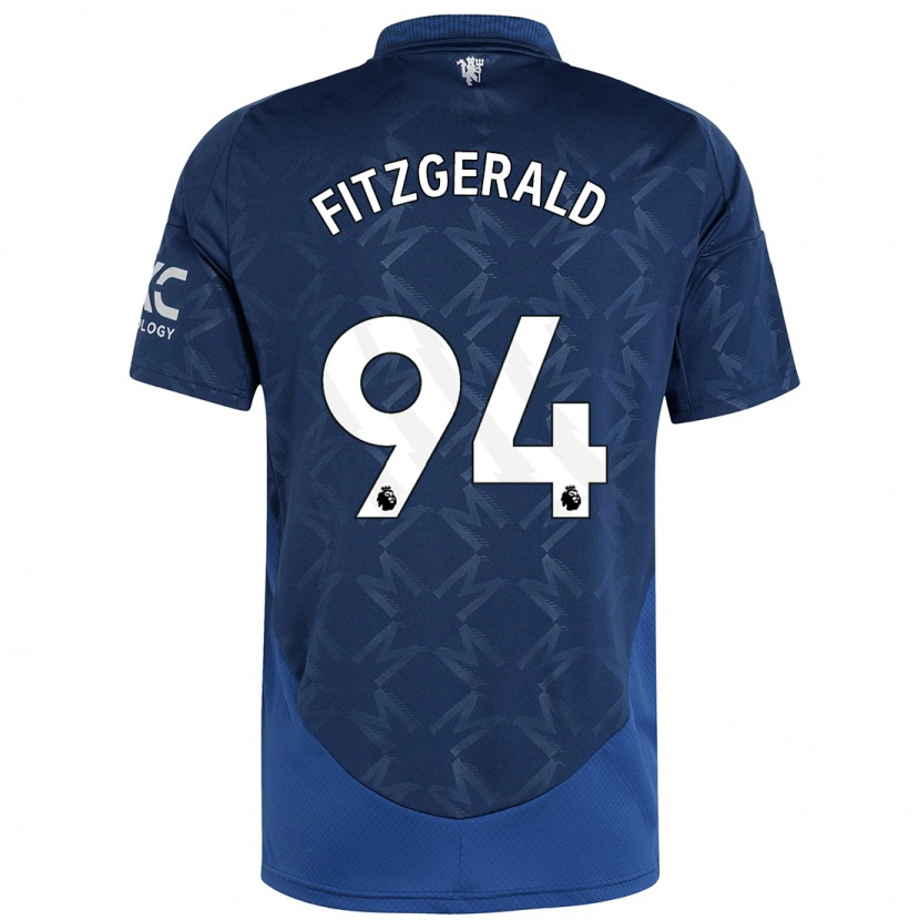 Danxen Uomo Maglia Jayce Fitzgerald #94 Indaco Kit Gara Away 2024/25 Maglietta
