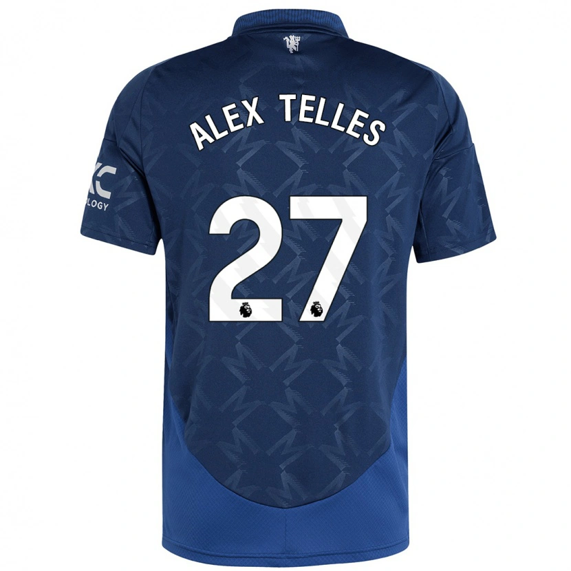 Danxen Uomo Maglia Alex Nicolao Telles #27 Indaco Kit Gara Away 2024/25 Maglietta
