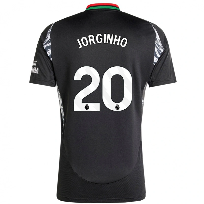 Danxen Uomo Maglia Jorginho #20 Nero Kit Gara Away 2024/25 Maglietta