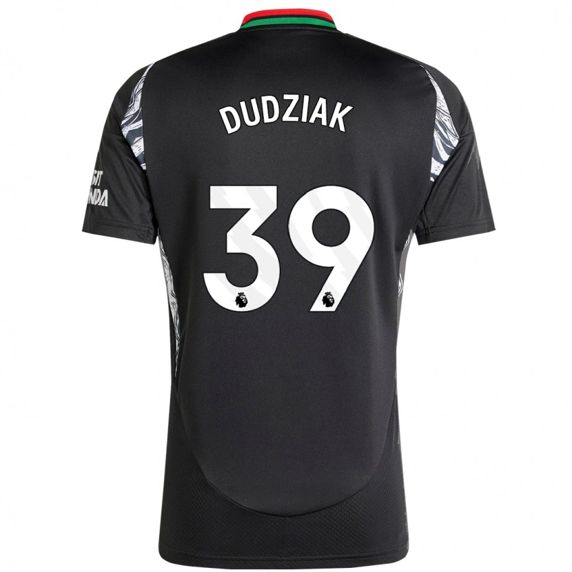Danxen Uomo Maglia Harrison Dudziak #39 Nero Kit Gara Away 2024/25 Maglietta