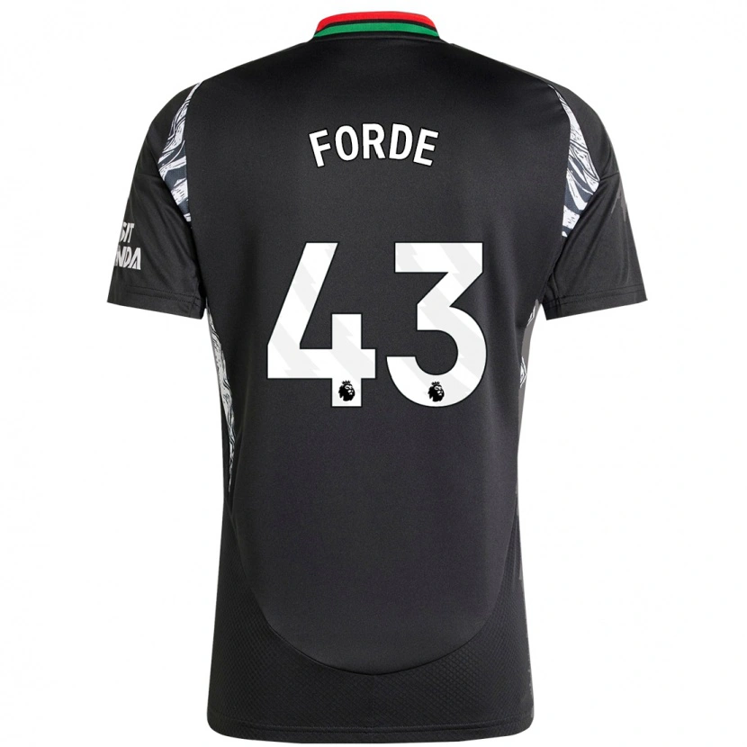 Danxen Uomo Maglia Romari Forde #43 Nero Kit Gara Away 2024/25 Maglietta