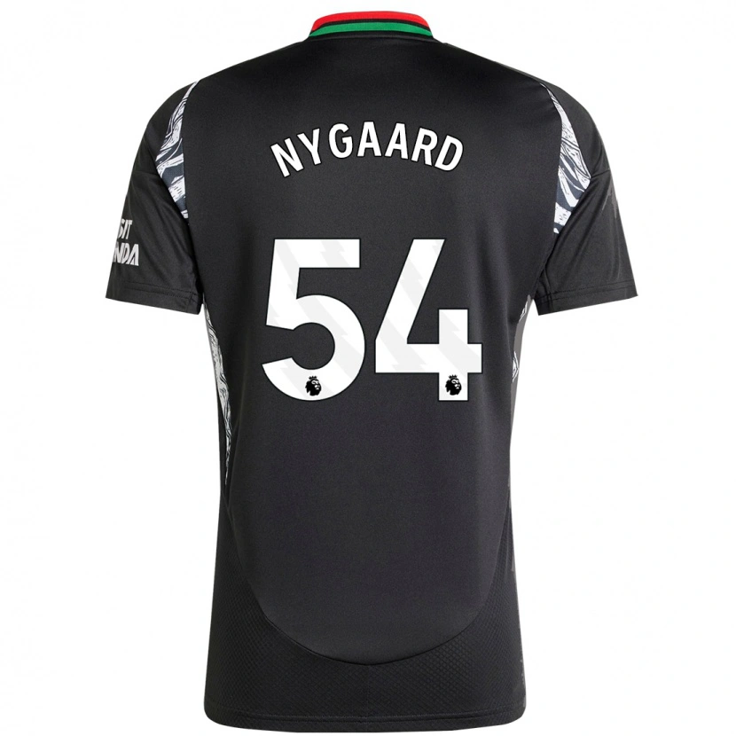 Danxen Uomo Maglia Lucas Nygaard #54 Nero Kit Gara Away 2024/25 Maglietta