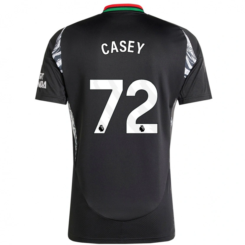 Danxen Uomo Maglia Dan Casey #72 Nero Kit Gara Away 2024/25 Maglietta