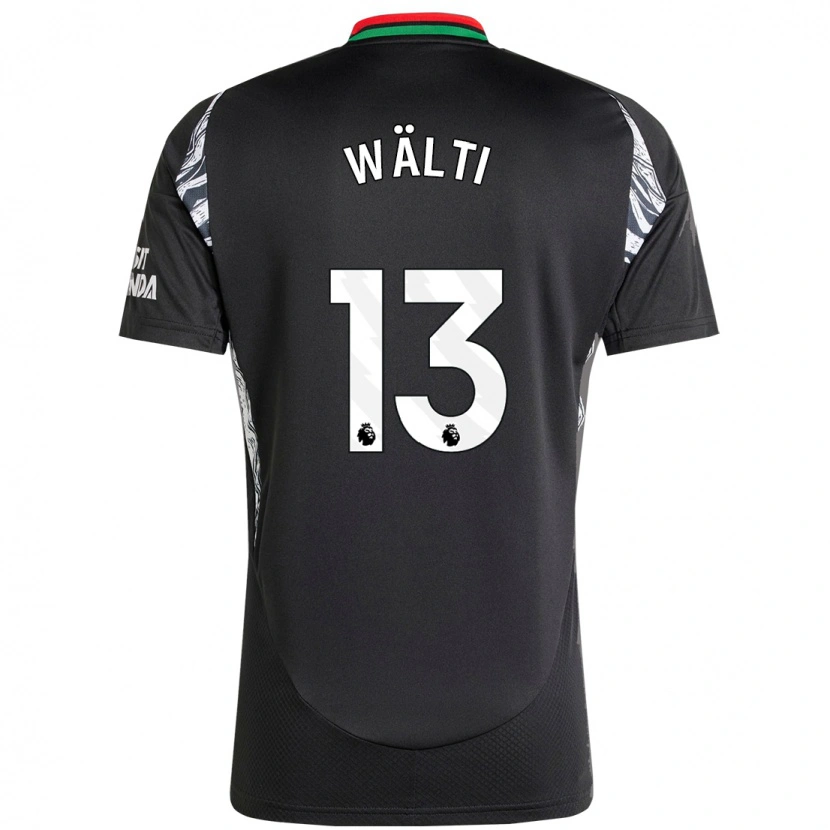 Danxen Uomo Maglia Lia Wälti #13 Nero Kit Gara Away 2024/25 Maglietta