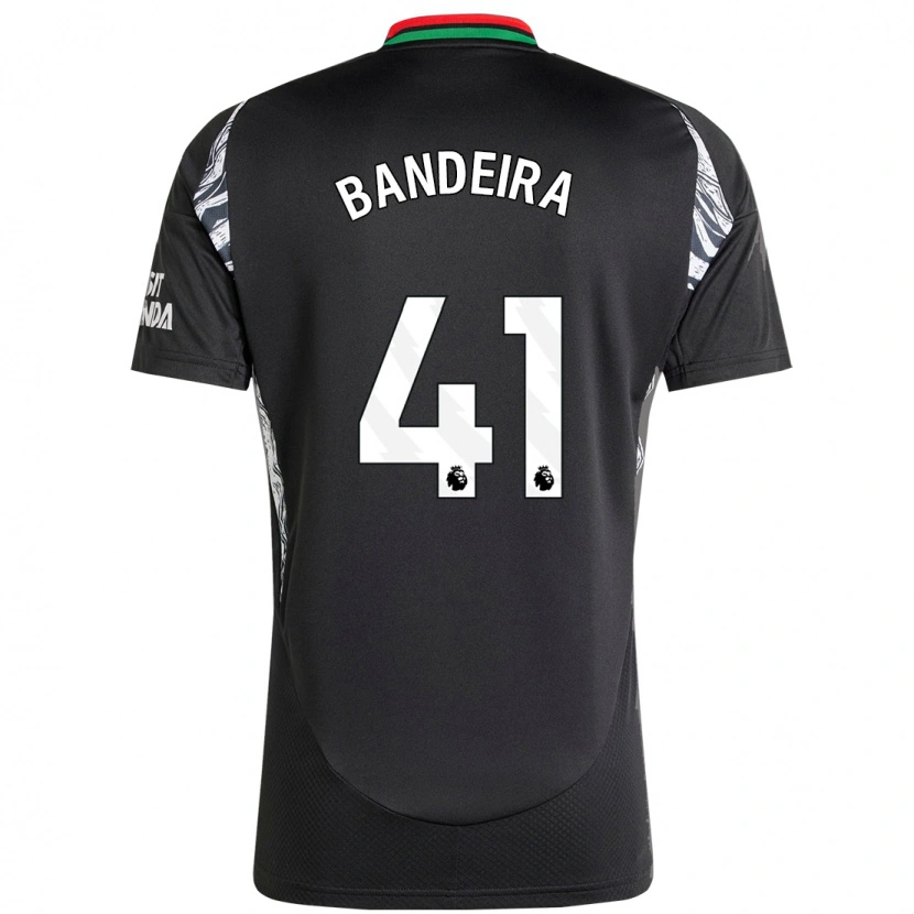 Danxen Uomo Maglia Mauro Bandeira #41 Nero Kit Gara Away 2024/25 Maglietta