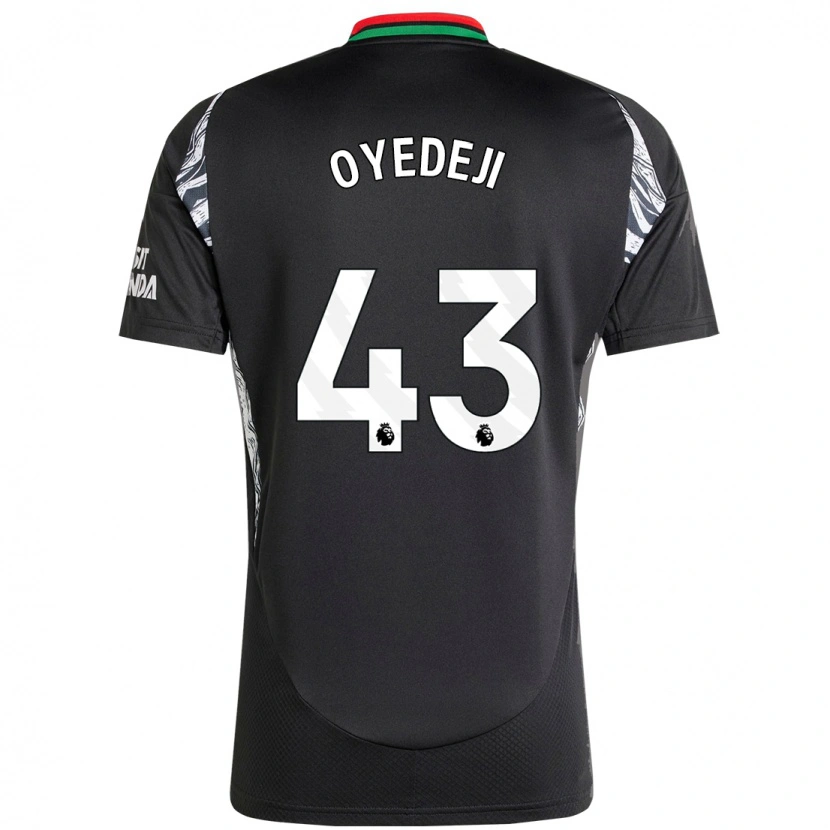 Danxen Uomo Maglia Nathan Butler Oyedeji #43 Nero Kit Gara Away 2024/25 Maglietta