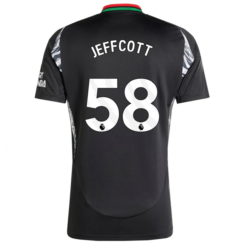 Danxen Uomo Maglia Henry Jeffcott #58 Nero Kit Gara Away 2024/25 Maglietta