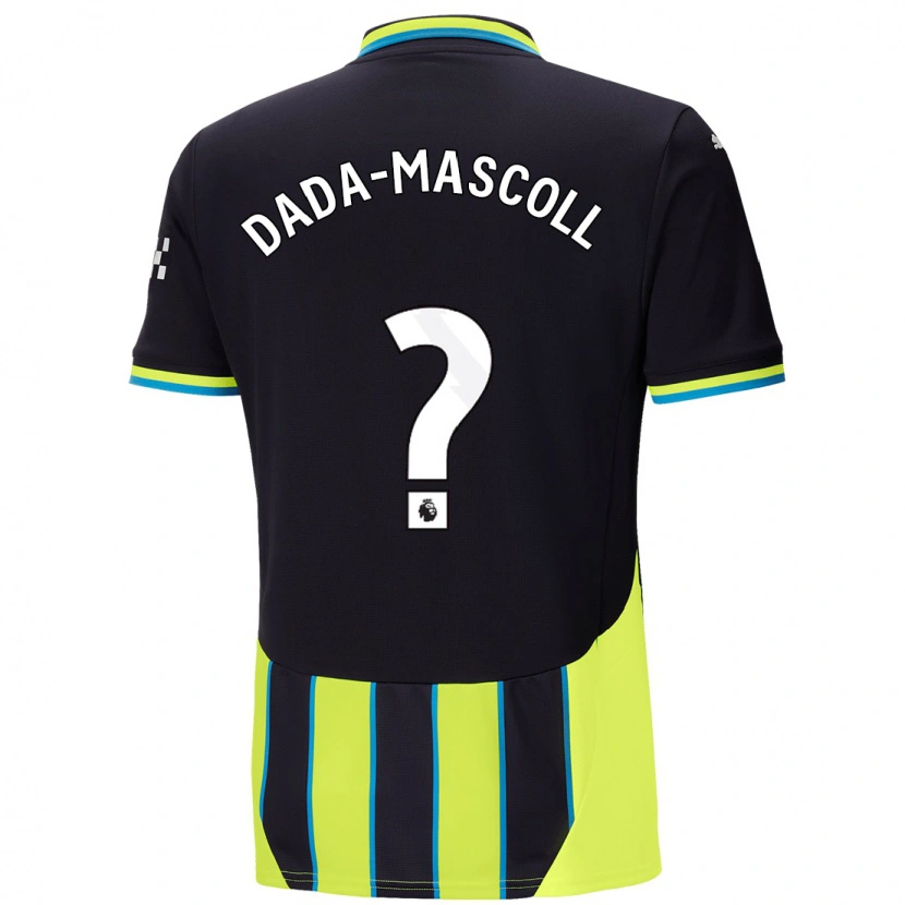 Danxen Uomo Maglia Isaiah Dada-Mascoll #0 Blu Giallo Kit Gara Away 2024/25 Maglietta