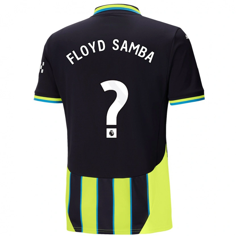 Danxen Uomo Maglia Floyd Samba #0 Blu Giallo Kit Gara Away 2024/25 Maglietta