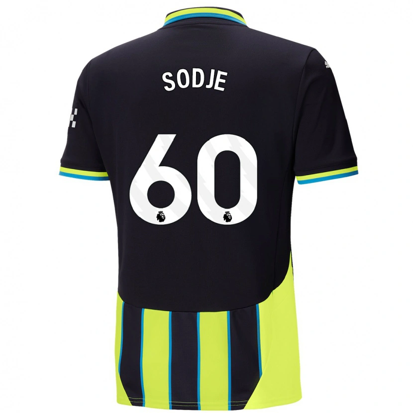 Danxen Uomo Maglia Tai Sodje #60 Blu Giallo Kit Gara Away 2024/25 Maglietta