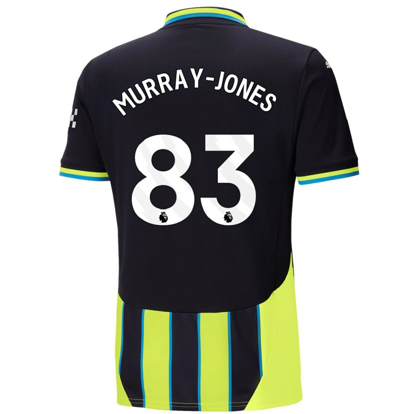 Danxen Uomo Maglia George Murray-Jones #83 Blu Giallo Kit Gara Away 2024/25 Maglietta