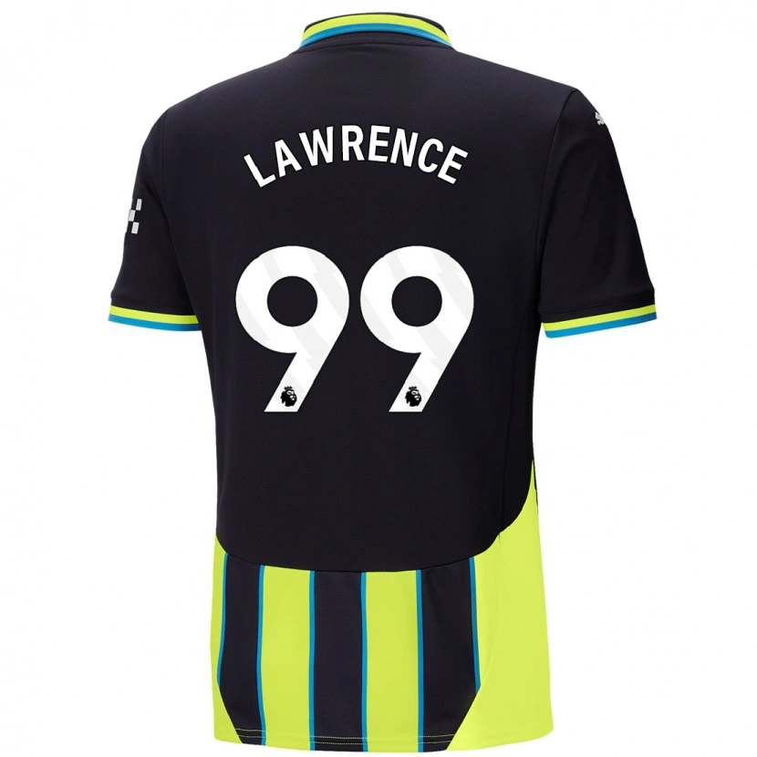 Danxen Uomo Maglia Emilio Lawrence #99 Blu Giallo Kit Gara Away 2024/25 Maglietta