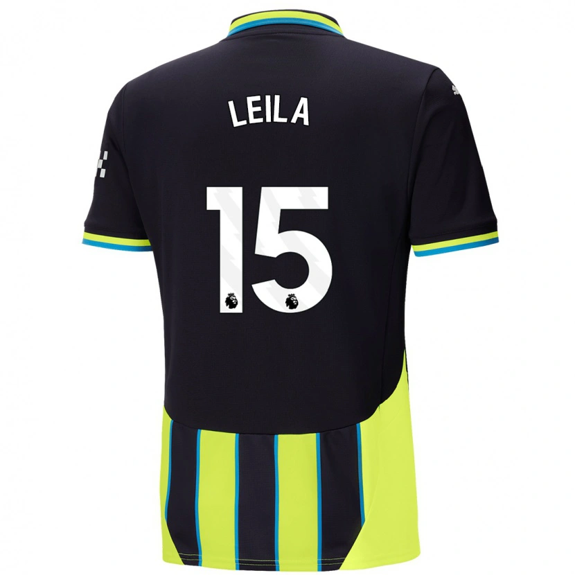 Danxen Uomo Maglia Leila Ouahabi #15 Blu Giallo Kit Gara Away 2024/25 Maglietta