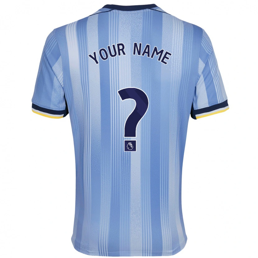 Danxen Uomo Maglia Il Tuo Nome #0 Azzurro Chiaro Kit Gara Away 2024/25 Maglietta