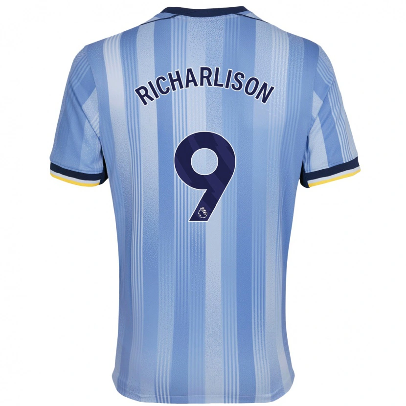 Danxen Uomo Maglia Richarlison #9 Azzurro Chiaro Kit Gara Away 2024/25 Maglietta