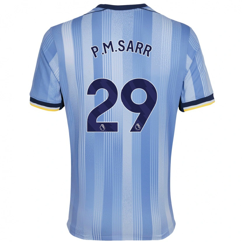 Danxen Uomo Maglia Pape Matar Sarr #29 Azzurro Chiaro Kit Gara Away 2024/25 Maglietta