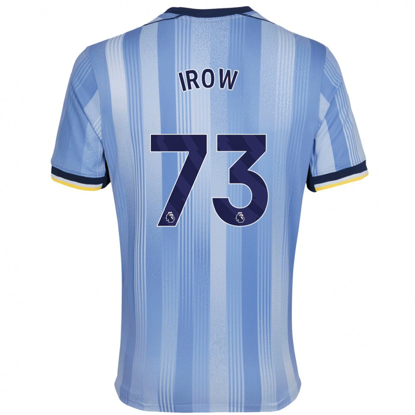 Danxen Uomo Maglia Oliver Irow #73 Azzurro Chiaro Kit Gara Away 2024/25 Maglietta