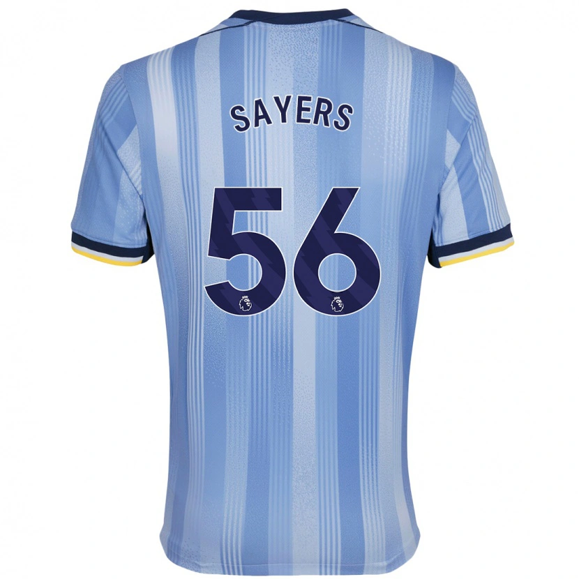 Danxen Uomo Maglia Charlie Sayers #56 Azzurro Chiaro Kit Gara Away 2024/25 Maglietta