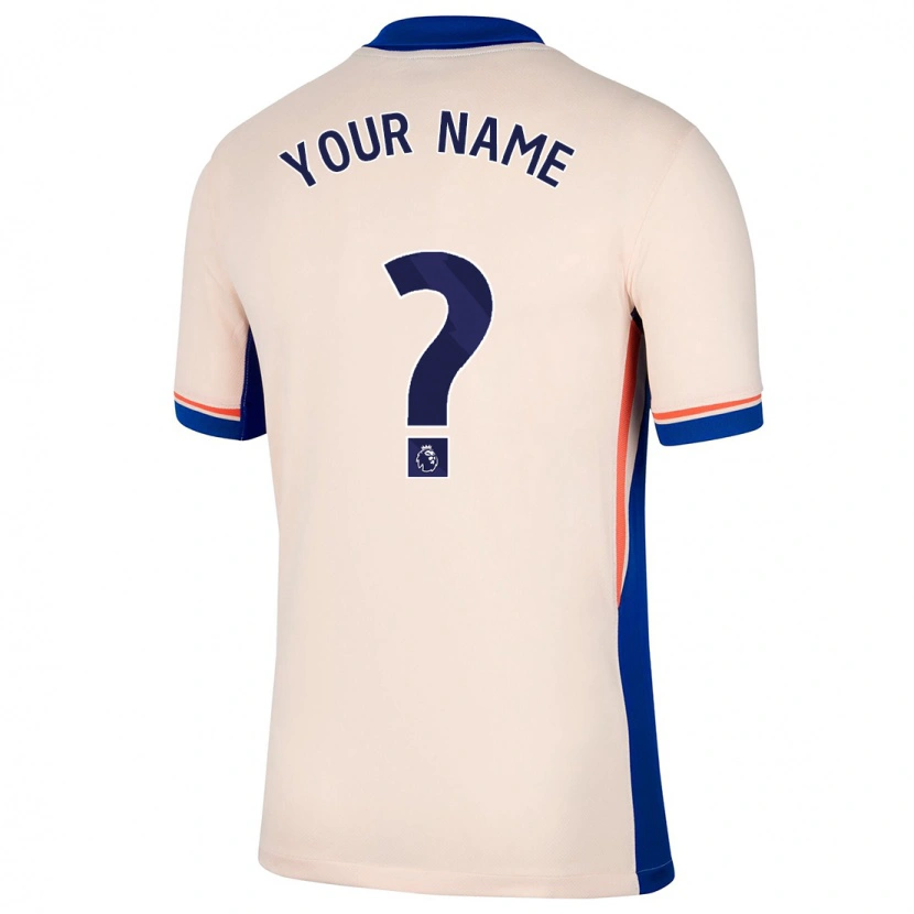 Danxen Uomo Maglia Il Tuo Nome #0 Beige Chiaro Kit Gara Away 2024/25 Maglietta