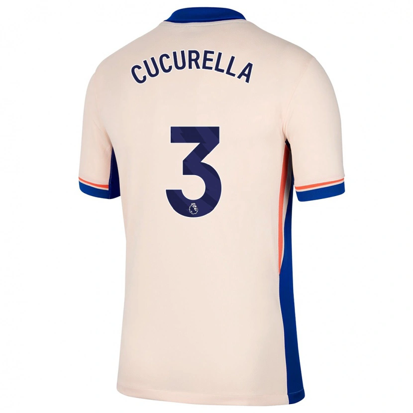 Danxen Uomo Maglia Marc Cucurella #3 Beige Chiaro Kit Gara Away 2024/25 Maglietta