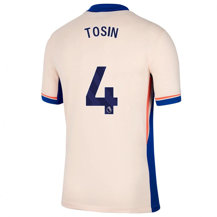 Danxen Uomo Maglia Tosin Adarabioyo #4 Beige Chiaro Kit Gara Away 2024/25 Maglietta