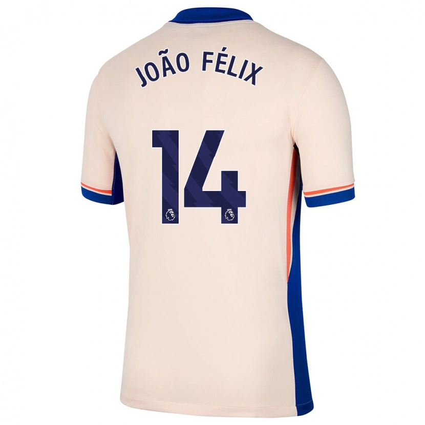 Danxen Uomo Maglia João Félix #14 Beige Chiaro Kit Gara Away 2024/25 Maglietta