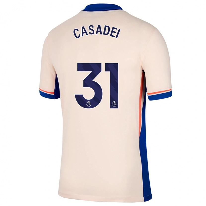 Danxen Uomo Maglia Cesare Casadei #31 Beige Chiaro Kit Gara Away 2024/25 Maglietta