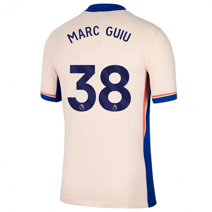 Danxen Uomo Maglia Marc Guiu #38 Beige Chiaro Kit Gara Away 2024/25 Maglietta