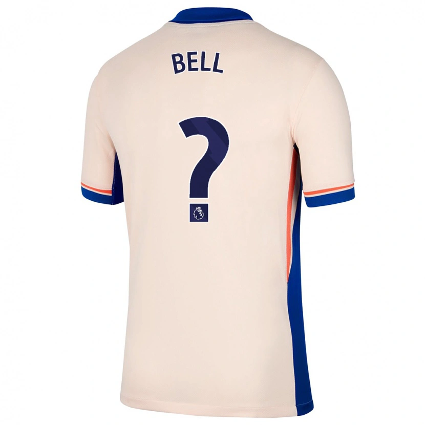 Danxen Uomo Maglia Toby Bell #0 Beige Chiaro Kit Gara Away 2024/25 Maglietta