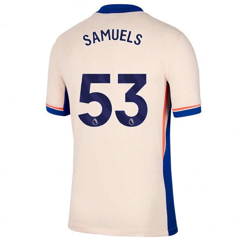 Danxen Uomo Maglia Ishé Samuels-Smith #53 Beige Chiaro Kit Gara Away 2024/25 Maglietta