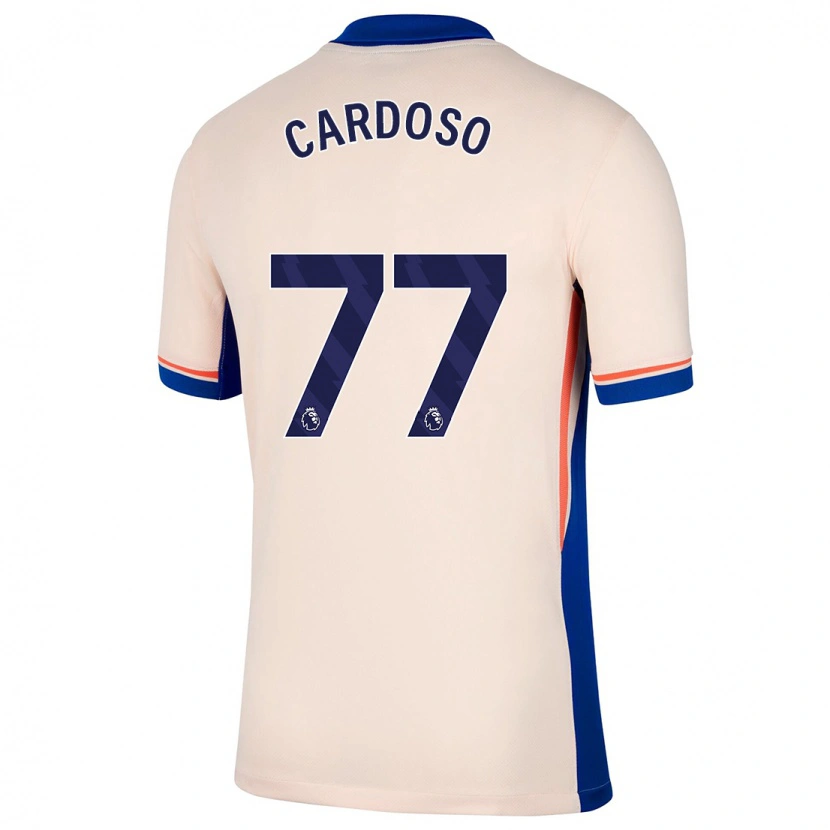 Danxen Uomo Maglia Leo Cardoso #77 Beige Chiaro Kit Gara Away 2024/25 Maglietta
