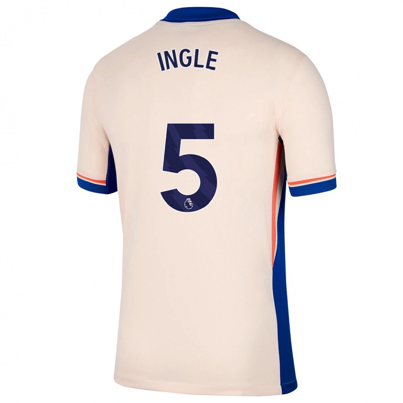 Danxen Uomo Maglia Sophie Ingle #5 Beige Chiaro Kit Gara Away 2024/25 Maglietta