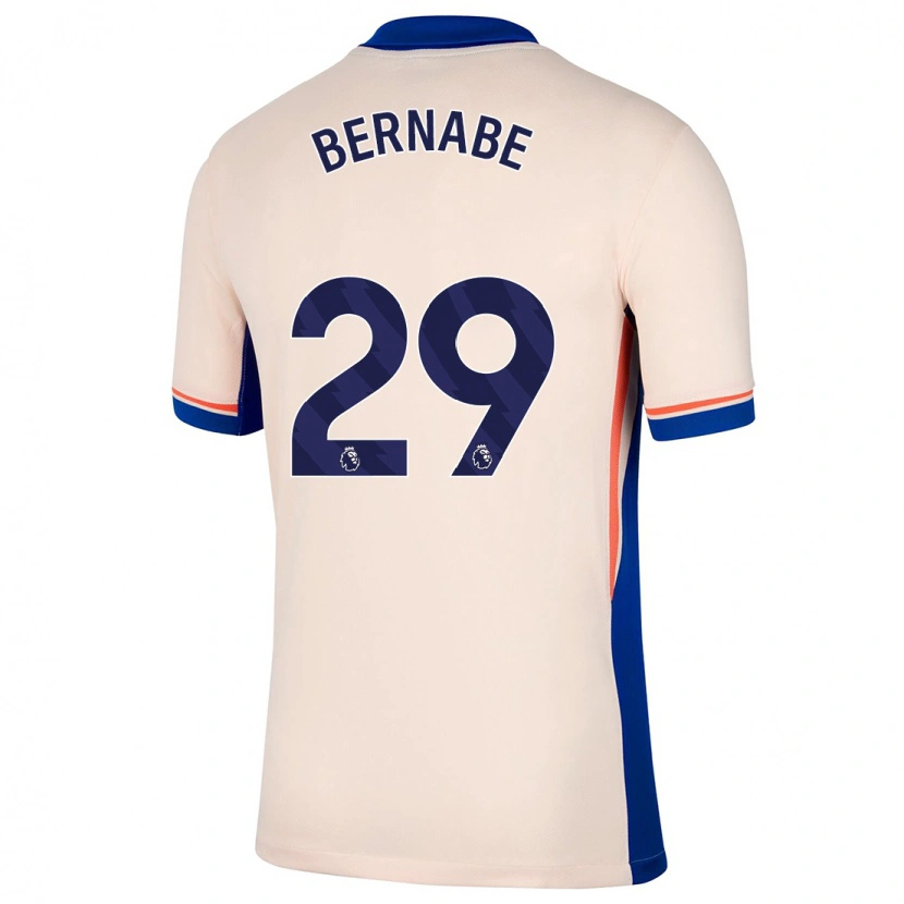 Danxen Uomo Maglia Alejandra Bernabé #29 Beige Chiaro Kit Gara Away 2024/25 Maglietta